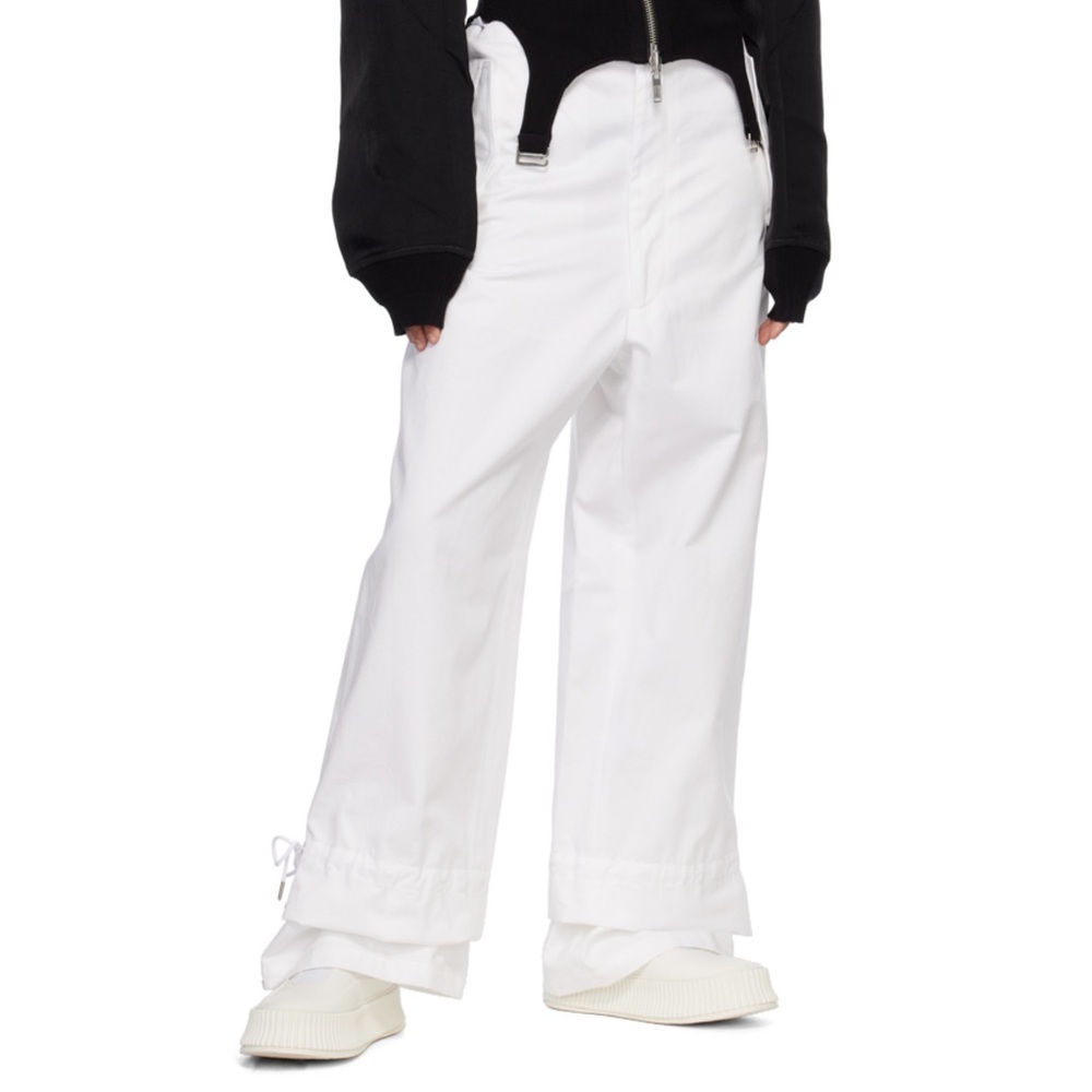 Dion Lee White Cargo Pants